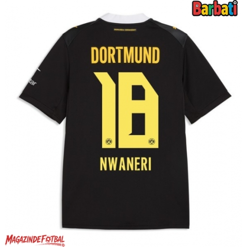 Borussia Dortmund Ethan Nwaneri #18 Tricou Fotbal Replică 2026-27 Barbati Deplasare Borussia Dortmund Ethan Nwaneri #18 Tricou Fotbal Replică 2026-27 Barbati Deplasare